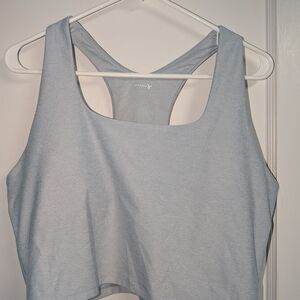 Old Navy Active Cloud+ Light Blue Long Line Sports Bra